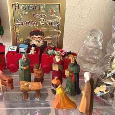 Made In Sweden Nativity * Vintage Train With Ornaments
