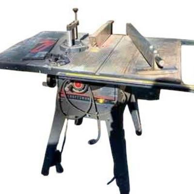 Craftsman 10 Inch Tablesaw * With Accessories * Tested And Working ￼
