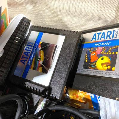 Atari 5200 console, games +