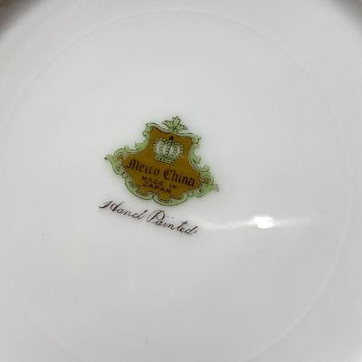 Gold rim floral china set by Meito