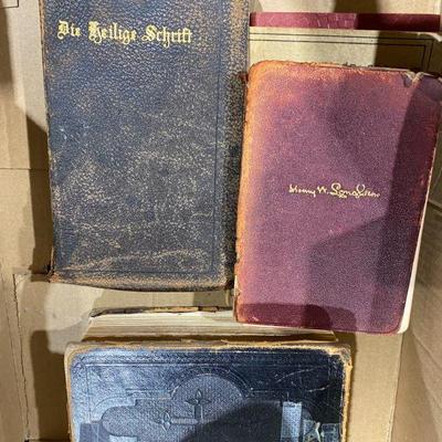 antique books, German Bibles