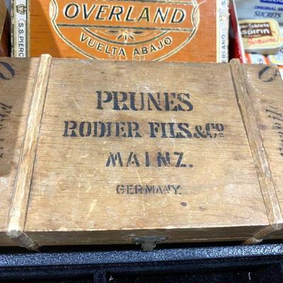 Antique German prunes box