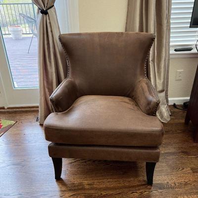 Micro suede armchair