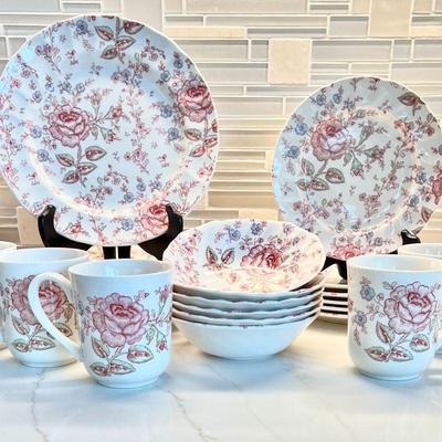 Rose Chintz Pink Made in England by Johnson Brothers