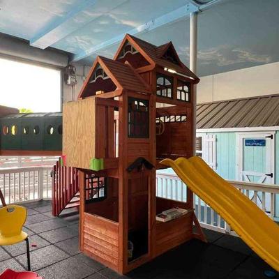 SAB014-Kidcraft Cedar Village Playground Set