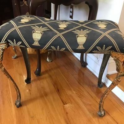 antique art nouveau stool $340