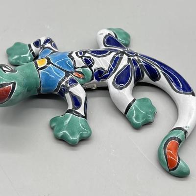 Mexican Talavera Pottery Lizard
