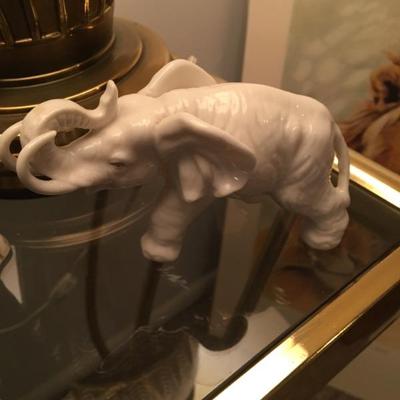 Ardalt Japan elephant figurine, trunk up for luck