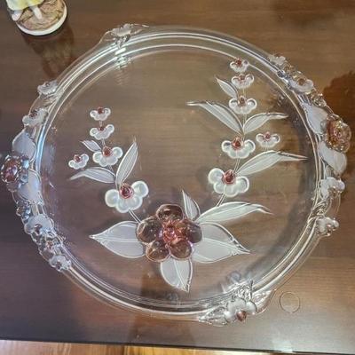 Mikasa Cherry Blossom Time cake plate