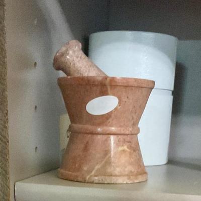 Mortar and pestle set stone