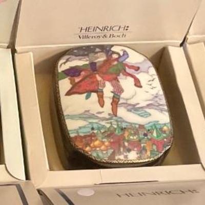 Russian style boxes porcelain 