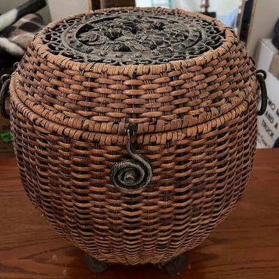 Large Asian inspired Basket