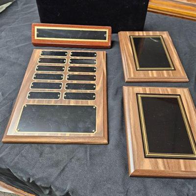 LOT OF PLAQUES FOR ENGRAVING