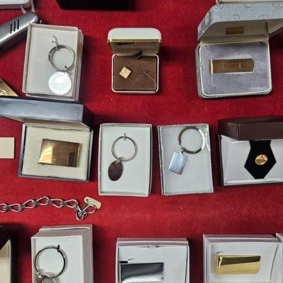 KEY CHAINS, MONEY CLIPS, TIE PINS