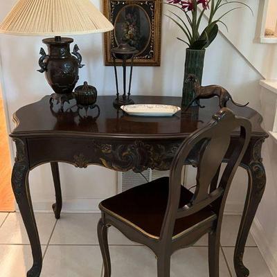 Beautiful antique desk and chair 