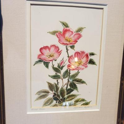 Wild Rose
Lyman Byxbe – Colorado
Hand Colored Etching
