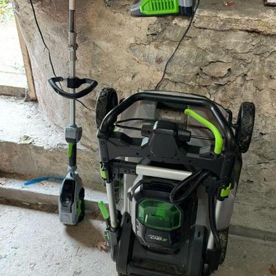 EGO Power+ Weed Trimmer, Push Mower & (2) Batteries

