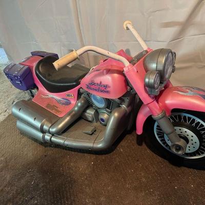 Power Wheels Pink Barbie Harley Davidson 12V Motorcycle
