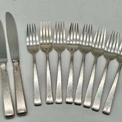 (10) Pieces of Towle Sterling Silver Cutlery “Old Lace”
