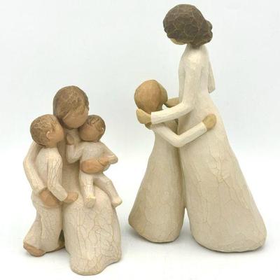 (2) Family Willow Tree Figurines
