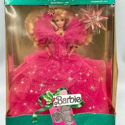 1990 Happy Holidays Special Edition Barbie Doll - 3rd in Series NRFB
