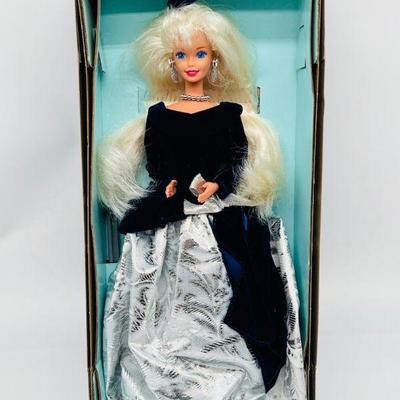 First in Series! 1995 Winter Velvet Barbie Doll in Original Box
