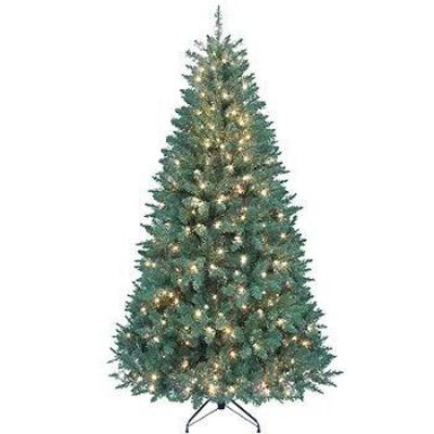 Lot 499 | 7.5 foot pre lit Brighton fir Christmas tree