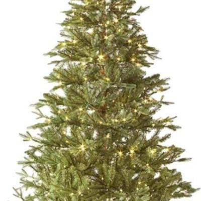 Lot 340 | North Pole Trading Co Prelit Christmas Tree