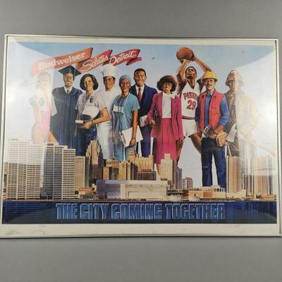 Lot 83 | Signed & Numbered Budweiser Detroit Print
