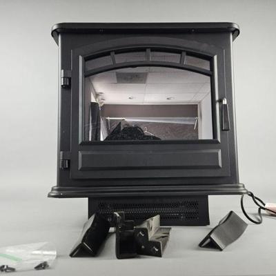 Lot 287 | Style Selections Electric Fireplace Stove Heater