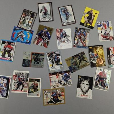 Lot 234 | Vintage Patrick Roy Player Cards & Stickers