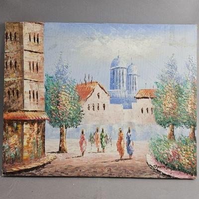 Lot 74 | Vtg Signed Davis Original Oil Painting on Canvas