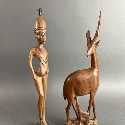 Lot 57 | Carved African Tribal Statues