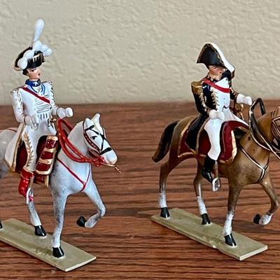 Lucotte France Toy Soldier Figurines - Murat And Davout Metal 