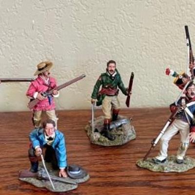 9 Pewter X130 Scale Remember The Alamo 2006 King & Country Toy Soldiers - Colonel Travis, And More