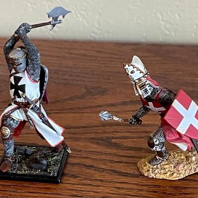 King & Country Crusader Toy Metal Soldier & Teutonic Knight Metal Toy Soldier 