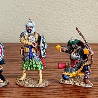 4 King And Country Crusaders Cross And Crescent 2006 & 2008 Toy Soldier Figurines Metal 