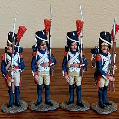 4 King & Country Age Of Napoleon French Imperial Guard Toy Soldiers 2005 & 2008 Metal 
