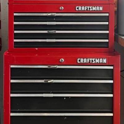 Vintage Craftsman 17-drawer Tool Chest With Toppers And Keys 
