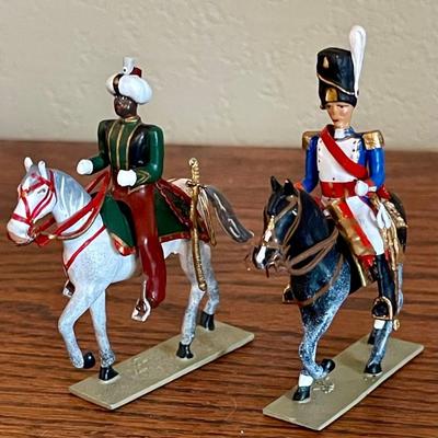 Lucotte France Toy Soldier Figurines - Roustan And Napoleonic Soldier Metal 