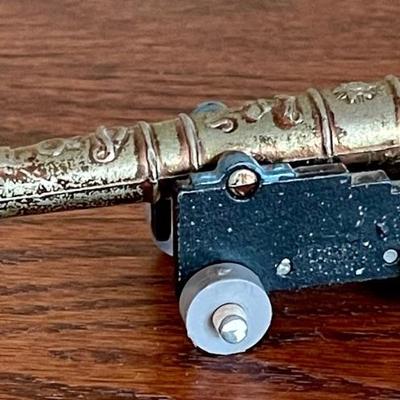 Vintage Britain LTD England Toy Metal Cannon With Wheels 