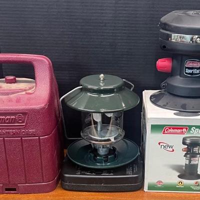 Coleman Sportcat Portable Catalitic Personal Heater With Coleman Propane Lantern And Hard Plastic Case