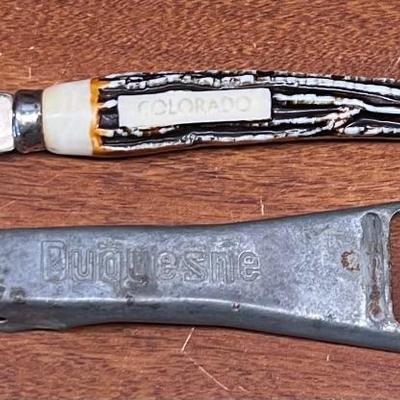 Colorado Antler Handle And Duquesne Vintage Bottle Openers 