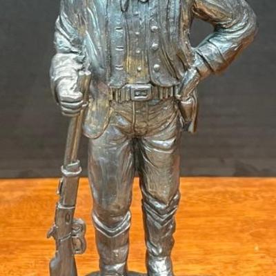 1991 Michael Ricker The Western Collection Billy The Kid 9" Pewter Figurine 685 Of 1000 (as Is)