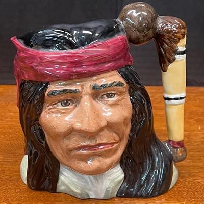 Royal Doulton 1984 The Wild West Collection Geronimo D6733 5.5" Toby Mug