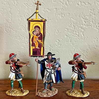 King & Country Crusader Cross And Crescent Toy Soldiers The Bishop Of Tours Metal