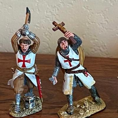 4 King & Country Crusader Cross And Crescent Grand Master Templar & Knights Toy Soldiers Metal