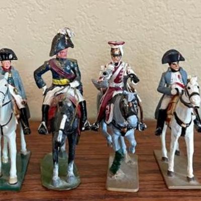 Vintage Mounted Metal Toy Soldiers - JR Civil War - Napoleonic War - Tradition - Del Prado - Rose & More
