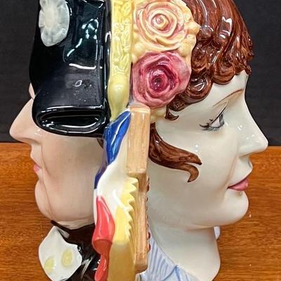 Royal Doulton 1985 Sar-crossed Lovers Collection Napoleon & Josephine D6750 7" Double Face Toby Mug