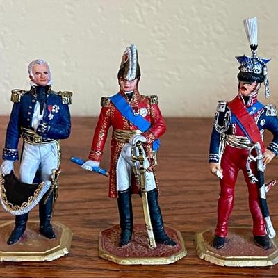 3 Vintage Le Cimier B. Leibovitz Metal Toy Soldiers 